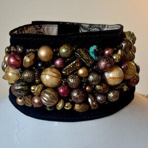 Black Suede Neck Cuff Necklace